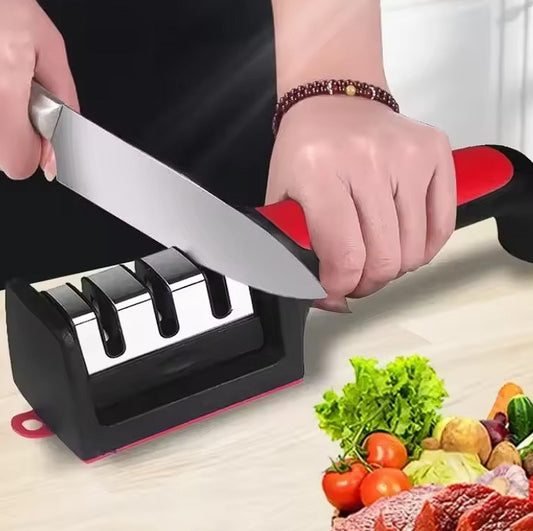 Afilador De Cuchillo Mas Moledor De Ajo 4 en 1