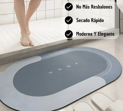 Alfombra antideslizante secado rápido de ducha