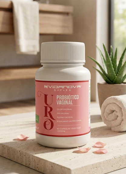 Probiótico Vaginal Uro Natural 60 Cápsulas 1000mg