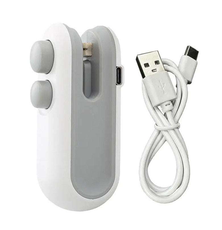 Mini sellador + cortador de bolsas portátil 2 en 1