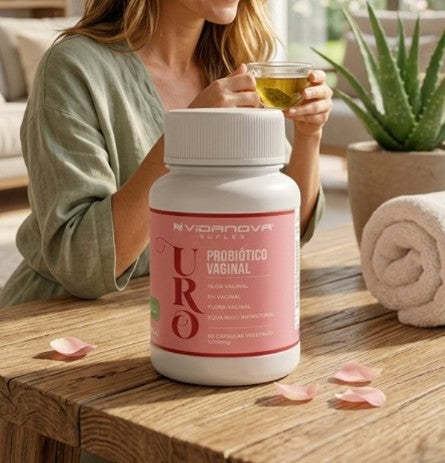 Probiótico Vaginal Uro Natural 60 Cápsulas 1000mg