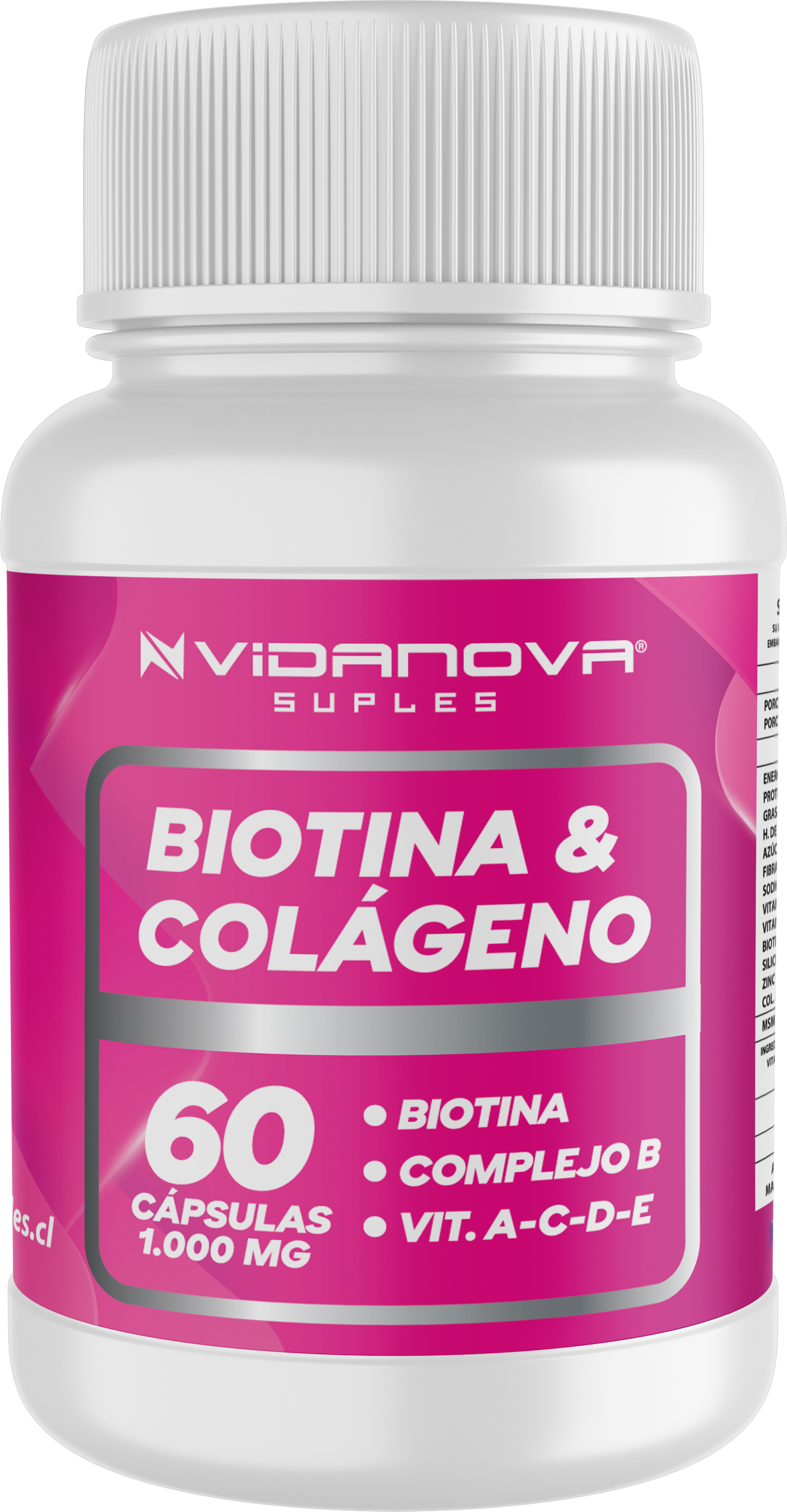BIOTINA + COLÁGENO 1000MG 60CAPS
