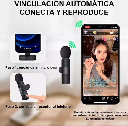 Micrófono Inalámbrico Solapa USB Tipo C
