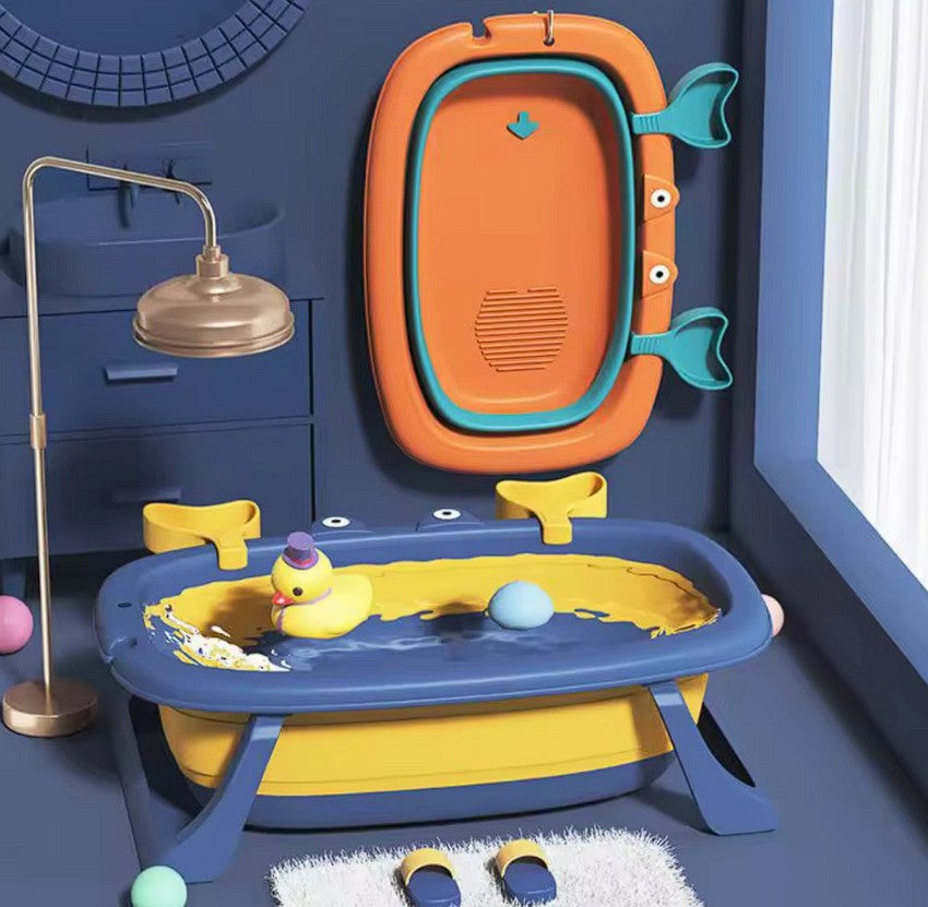 Tina Bañera Plegable Para Bebé con Diseño de Cangrejo