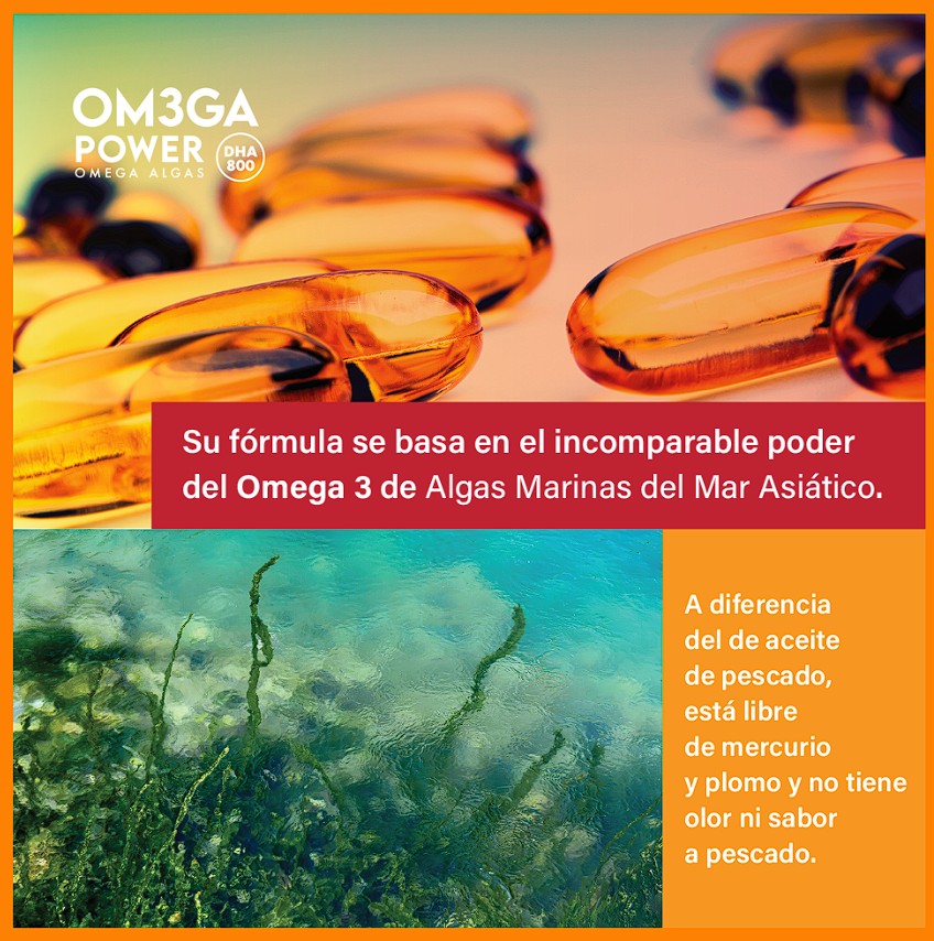 Om3ga Power - Omega 3 de algas DHA 800