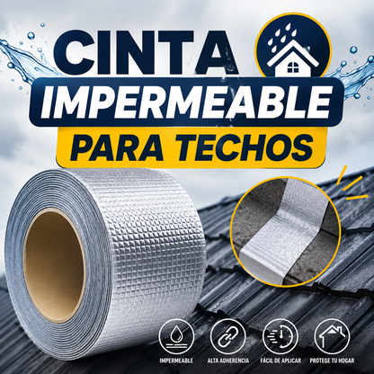 Cinta Adhesiva Tapa Gotera Impermeable De Butilo 5Mt (Compra 2X1)