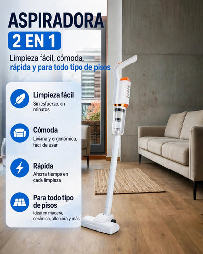 Aspiradora Inalámbrica 2 En 1 Recargable
