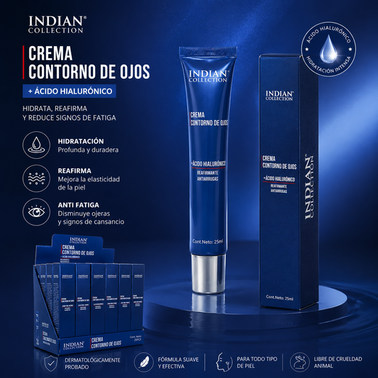 Crema contorno de ojos y labios. Antiarrugas 25ml (2X1) - INDIAN COLLECTION